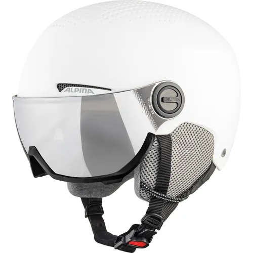 Alpina Unisex Skihelm White Matt, 54-58 cm - Skihelm in stylischem Matt-Design, optimaler Komfort durch intelligentes Ventilationssystem und abnehmbare Ohrpolster für individuelle Anpassung. Ideal für Sicherheit und Stil auf der Piste.