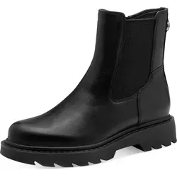 Modische Chelseaboots TAMARIS für Damen, Gr. 40, schwarz - Wanderschuhe, modische Chelseaboots von Tamaris aus hochwertigem Leder mit bequemem Blockabsatz und Stretcheinsatz für optimalen Tragekomfort.