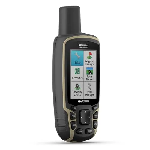 Garmin GPSMAP 65 - Robustes GPS-Outdoor-Navi mit vorinstallierter TopoActive Europakarte und 5 Satellitensystemen für beste Navigation bei jedem Wetter