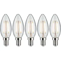Paulmann 5092 Bundle 5x LED Kerze 2,6 Watt E14 Klar Warmweiß