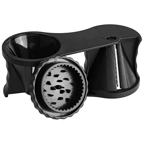 FACKELMANN 44116 Spiralschneider, Kunststoff/Edelstahl, Schwarz