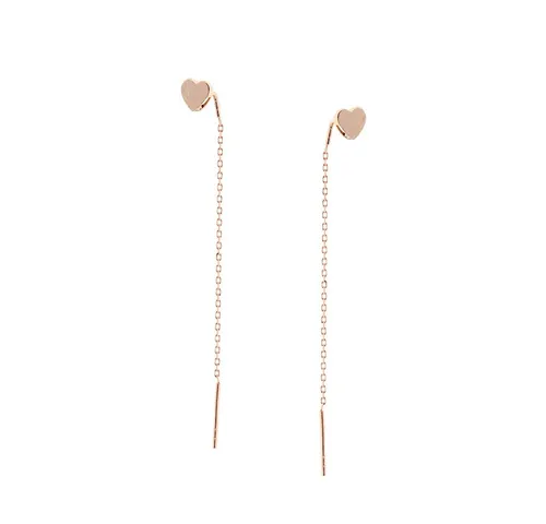 Golders Paar Ohrhänger Ketten-Ohrringe aus 585 Rotgold von Golders