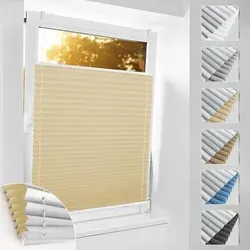 Plissee Verdunkelung Klemmfix B70 x H110 cm Hellbeige - Erlebe optimale Lichtkontrolle mit dem Plissee Verdunkelung Klemmfix B70 x H110 cm in Hellbeige. Bohrfreie Montage, nahezu 100% Verdunkelung und zeitloses Design sorgen für Eleganz und Privatsphäre in jedem Raum.