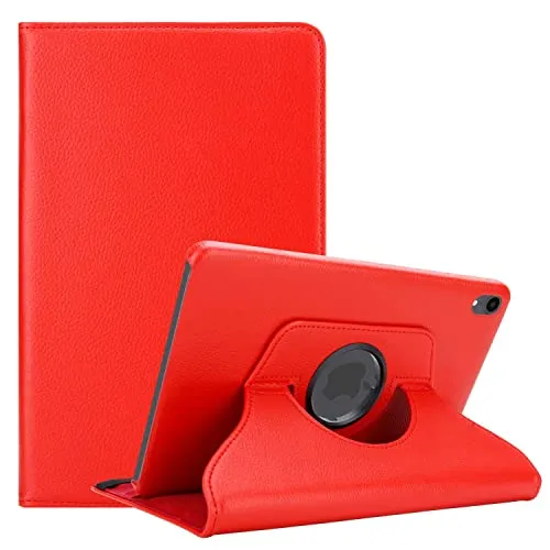Cadorabo Hülle kompatibel mit Apple iPad mini 6 (8.3 Zoll) Tablethülle ohne Auto Wake Up aus Premium Kunst Leder Flip Klappbare Stoßfeste Cover Hülle für iPad mini 6 (8.3 Zoll) Tasche in Rot