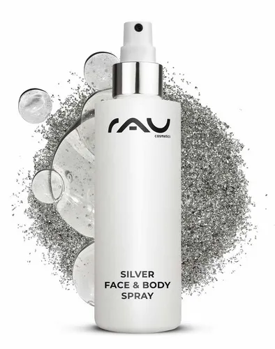 Rau Silver Face & Body Spray 200 ml - Akne & Unreine Haut, antibakterielles Spray mit Panthenol und Mikrosilber für gezielte Feuchtigkeitspflege und Hautberuhigung.