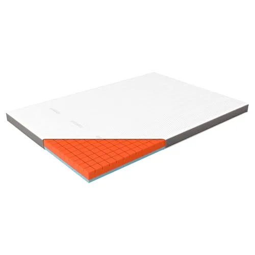 Genius Eazzzy Premium Cube Wendetopper 200x200x9cm - Matratzenauflage mit Ergo-Cube System für individuellen Schlafkomfort, ideal für alle Schlaftypen und sorgt für gesunden Schlaf mit maximaler Unterstützung.