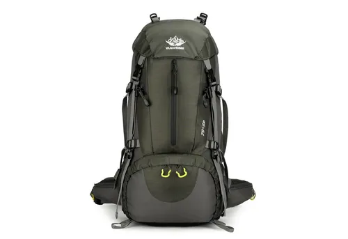 RAIKOU Wanderrucksack 50L Trekkingrucksack Wasserdicht, Reisetasche Ultralight (Regenhülle, Geldbörse), Atmungsaktives Tragesystem