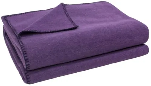 Zoeppritz Soft-Fleece Decke mit Cashmere Handfeel in lila von Zoeppritz Since 1828