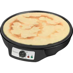 Bestron Crêpesmaker ASW602 im Retro Design - Crêpes-Maker mit Ø 30 cm, 1000 W, Antihaftbeschichtung für einfaches Wenden und mühelose Reinigung, inklusive Teigverteiler und Crêpes-Wender.