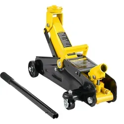 VEVOR hydraulischer Rangierwagenheber 2 t - robuster Wagenheber mit niedrigem Profil - Rangierwagenheber mit 2 t Tragkraft, ideal für Sportwagen und SUVs. Mit einer Hubhöhe von 125,2 mm bis 335 mm und Sicherheitsventil für maximalen Schutz.