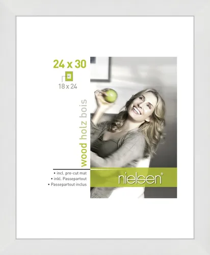 Bilderrahmen APOLLON LB 24x30 cm weiß Fotorahmen
