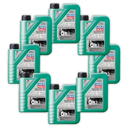 LIQUI MOLY 1264 Rasenmäheröl SAE 30, 8x 1L