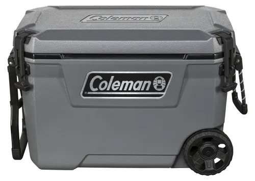 Coleman Convoy Wheeled 65 Qt Kühlbox mit Rollen - Kühlbox für bis zu 66 L, hält Inhalte bis zu 3 Tage kühl, ideal für Outdoor-Aktivitäten und Camping.