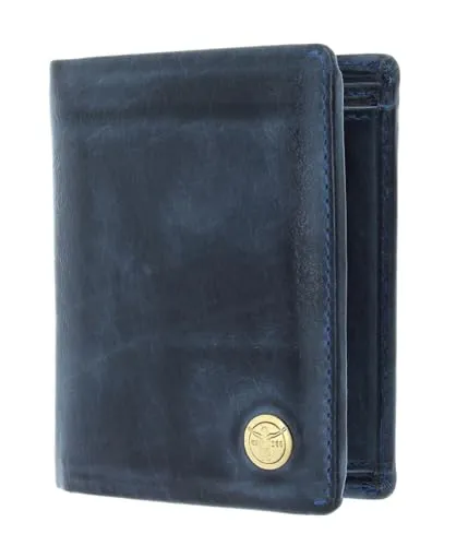 Chiemsee Geldbörse Echt Leder blau - Herren-Geldbörse aus hochwertigem Echtleder, stilvolles Design in Blau, ideal für jeden Anlass und sorgt für Ordnung in Ihren Finanzen.