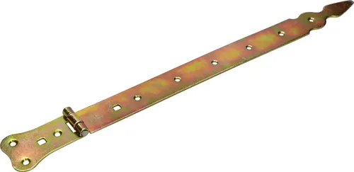 KOTARBAU® Ladenband 400 mm Torscharnier Türband Werfgehänge Kreuzgehänge Türscharnier Scharnier Gold Verzinkt Rostfrei Gartentorband Baubeschlag Robust