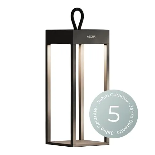 Neona LED Tischleuchte NERO Anthrazit in schwarz von NEONA