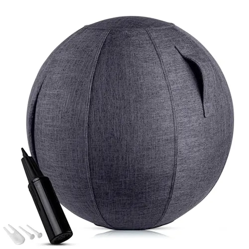 ONVAYA® Gymnastikball 65cm mit Bezug und Pumpe von ONVAYA