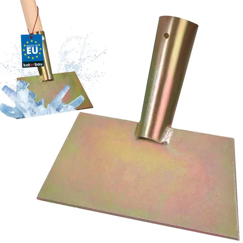 KOTARBAU® Eisschaber 170 x 150 mm Eisstößer aus Verzinkter StahlEeisscharre Eishacker Eisstösser Gartengeräte Stoßscharre Bodenschaber Unkraut Schaber Unkrautschaber Eis Kratzer ohne Stiel