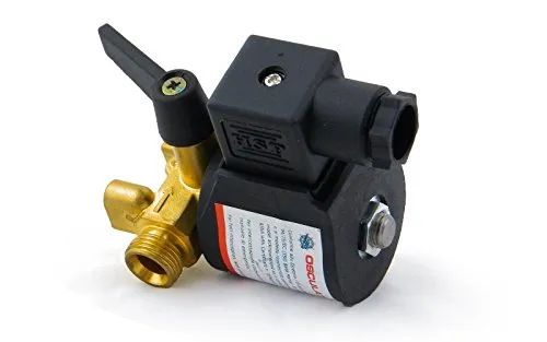 wellenshop Elektrischer Treibstoffhahn Kraftstoffhahn 12 Volt 100 - max. 200 L/min Messing Kunststoff Kraftstoffventil Treibstoffventil