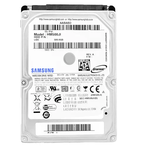 Festplatte Samsung HM500JI 500GB 5400Rpm 8MB SATA II 2,5'' Zoll