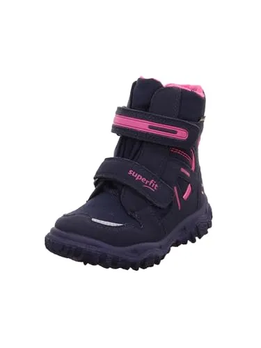 Superfit Mädchen HUSKY Boot, Schneestiefel, BLAU/ROSA 8020, 34