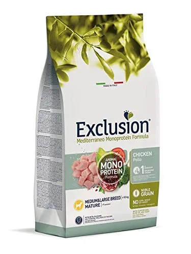 Produktbild Exclusion Mediterraneo Noble Grain Senior Huhn medium & Large 3 kg