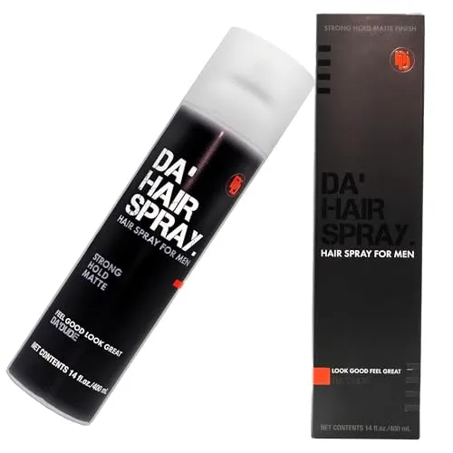 Da'Dude Da Hairsrpay - Mattes Haarspray für Männer, Starker Halt, Volumen & Definition, Texture Spray für Perfektes Styling, 400 ml