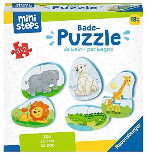 Ravensburger ministeps 4166 Bade-Puzzle Zoo