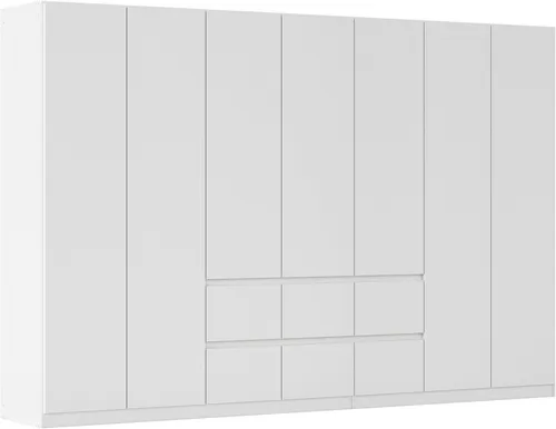 rauch Drehtürenschrank Mehrzweckschrank Aktenschrank Mietswohnung Garderobe MAINZ 315cm breit (3 verschiedene Ausstattungen BASIC/CLASSIC/PREMIUM (inkl. SOFT-CLOSE) grifflose Front, Außentüren mit Push-to-Open Funktion MADE IN GERMANY
