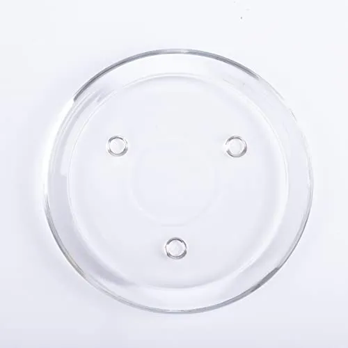 INNA-Glas Runder Kerzenuntersetzer VINCENTIA aus Glas, klar, Ø14 cm - Kerzen Glasuntersetzer