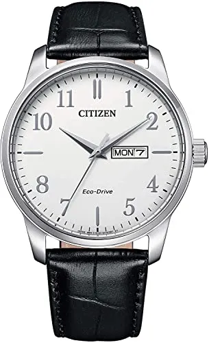 Citizen Solaruhr BM8550-14AE, elegante Herrenuhr in Schwarz - Herrenuhr mit Eco-Drive Technologie, solarbetrieben und bis 10 bar wasserdicht, ideal für den aktiven Lebensstil.