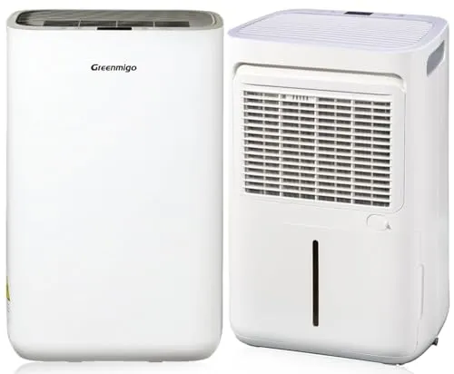 Greenmigo Luftentfeuchter ALPHA-Q10 - 10L/24h Leistung für Räume bis 35m² - Effizienter Luftentfeuchter für bis zu 10L pro Tag, ideal für Zuhause oder Büro. Ultra-leiser Betrieb unter 35dB für ungestörte Nächte.