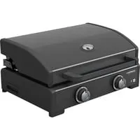 Campingaz Plancha Onyx 2 - Vielseitiger Grillspaß - Grills: Campingaz Plancha Onyx 2 mit 2 leistungsstarken Blue Flame Brennern und großzügiger Grillfläche für bis zu 10 Personen – perfekt für gesellige Abende!