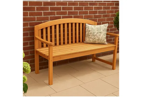 HTI-Living Gartenbank 2-Sitzer aus Holz - Stilvolle Sitzbank für Garten, Terrasse oder Balkon, gefertigt aus wetterbeständigem Holz, bietet höchsten Sitzkomfort und lädt zu entspannten Stunden im Freien ein.