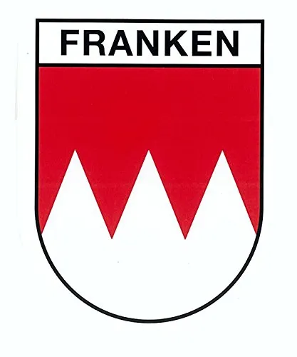 Produktbild Aufkleber Wappen Franken 80 x 60 mm