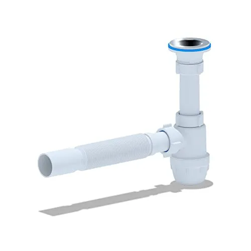 Siphon Flex für Waschtisch/Waschbecken Flaschensiphon Ablaufgarnitur 1 1/4