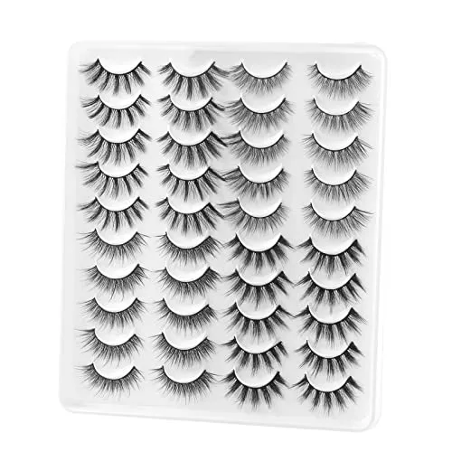 Künstliche Wimpern Natürlich Falsche Wimpern 3d Fake Lashes Long Falsche Wimpern Lang Wimpern Natürlicher Look Katzenauge Cateye Make Up 3d Mink Lashes Dicke Dramatisch 20paar 4 Stile by Glowing win