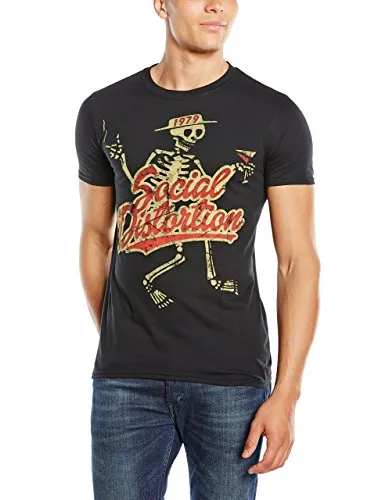 Social Distortion Herren, T-Shirt, Vintage 1979, Schwarz (Black), M