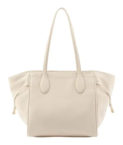 SEIDENFELT MANUFAKTUR Meloy Shopper Tasche Soft Cream - Elegante Shopper Tasche für Damen in Soft Cream, ideal für den Alltag. Aus hochwertigem Polyurethan, mit praktischem Reißverschluss und großzügigem Stauraum.