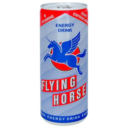 Flying Horse DPG 4er Pack, EINWEG (4 x 250 ml) - Energy Drinks, erfrischender Geschmack und ideal für einen schnellen Energiekick unterwegs.