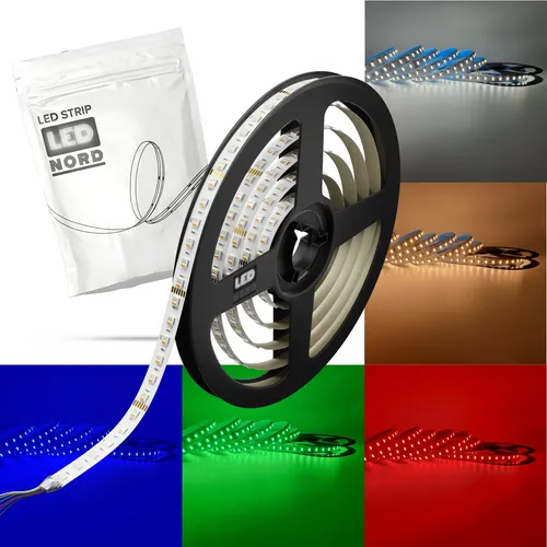 RGBW LED 96 SMD RGB RGB+CCT Strip Streifen 5M Leiste 24V Lichterkette Band 5in1