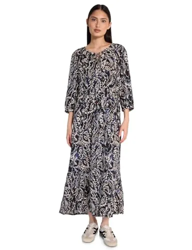 STREET ONE STUDIO Maxikleid aus Viskose in Blau 36 - Kleider, pflegeleichtes Maxikleid aus 100% Viskose, ideal für einen lässigen Look im Alltag.