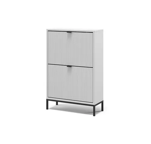 Vicco Schuhkipper Eliza, Weiß, 60 x 92 cm - Moderner Schuhkipper mit 2 Klappschubladen für optimalen Stauraum und Ordnung im Flur. Ideal für platzsparende Lösungen und kombinierbar mit anderen Eliza-Möbeln.