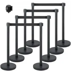 VEVOR Absperrpfosten Set – 8 x 90 cm Poller mit Adapter