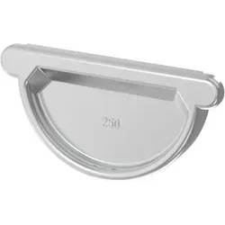 Zambelli - Titanzink Steckboden Halbrund 250 Mit Dichtlippe, 136715