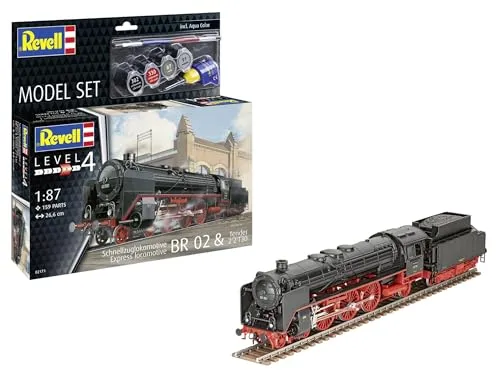 Revell Modell Set Schnellzuglokomotive BR02 & Tender 2'2'T30 62171