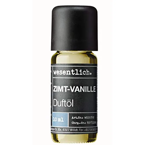 wesentlich. Duftöl Zimt-Vanille 10ml - feiner Duft für Diffuser und Lampe - als Raumduft oder zur Kerzenherstellung - pure Premium Öle aus Deutschland