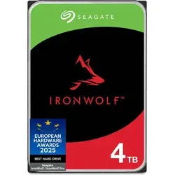 Seagate IronWolf ST4000VN006 - 4TB NAS Festplatte - 4TB NAS-Festplatte, optimiert für Dauerbetrieb und hohe RAID-Leistung mit AgileArray-Technologie, ideal für vernetzte Datenmengen.