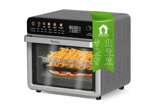 TurboTronic by Z-Line Minibackofen mit Dörrfunktion 34L - Minibackofen mit 16 Programmen, Temperaturen bis 350°C und Rapid Air-Technologie für fettfreies Kochen. Ideal für schnelle, knusprige Gerichte und gesunde Snacks.