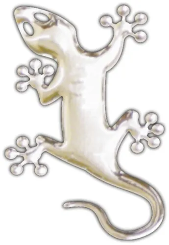 Hermann Schütz 3D-Chrome-Sticker Gecko 50x35mm